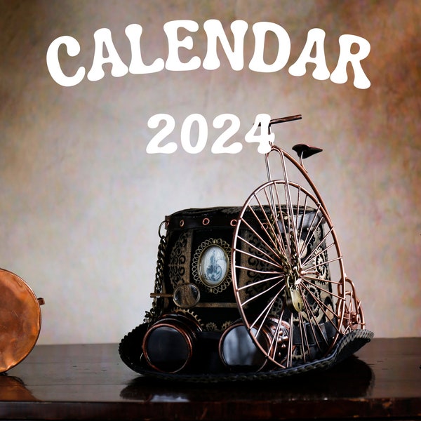 2024 Steampunk Calendar Etsy