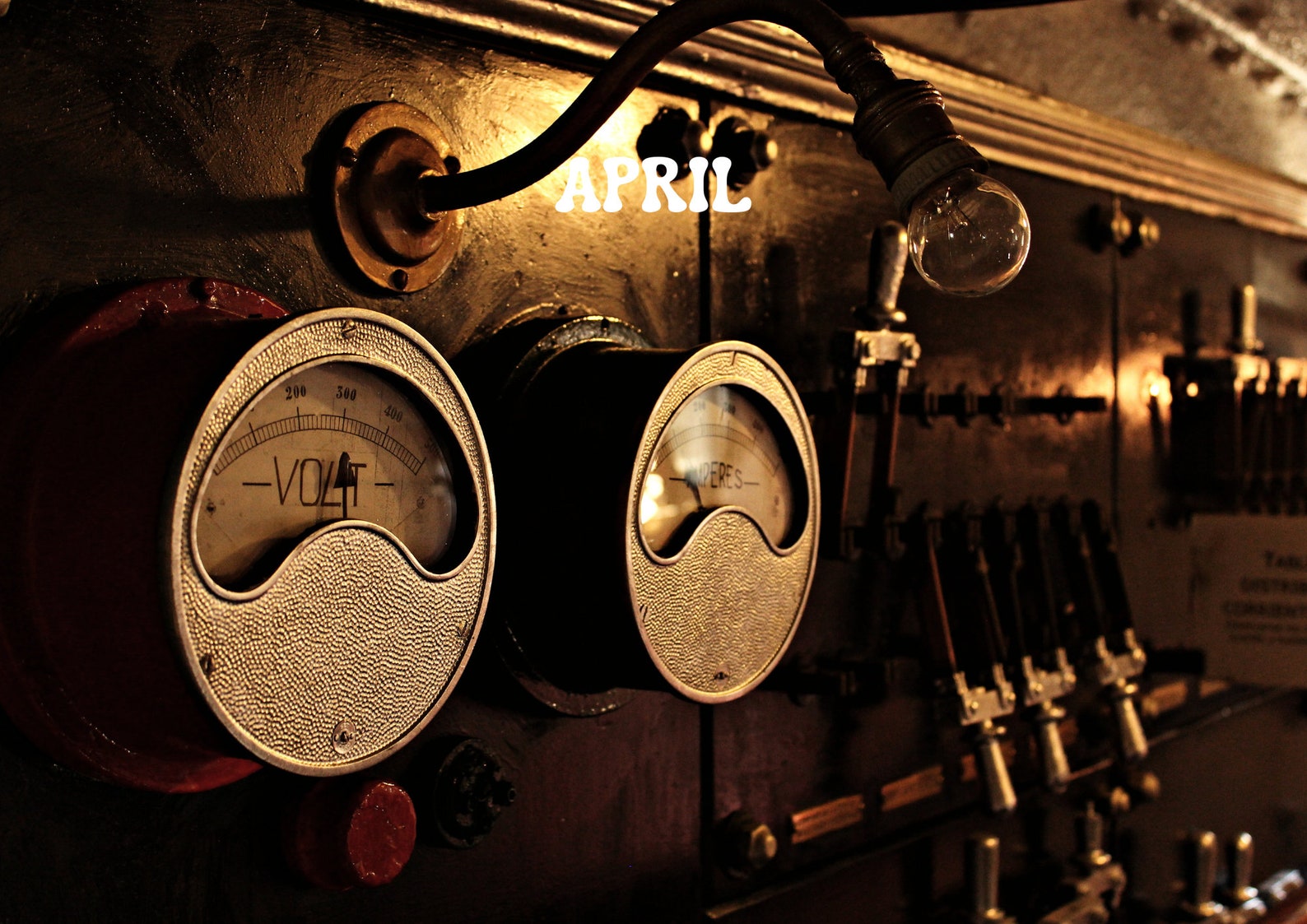 Steampunk 2024 Digital Printable Calendar Industrial Retro Wall Art