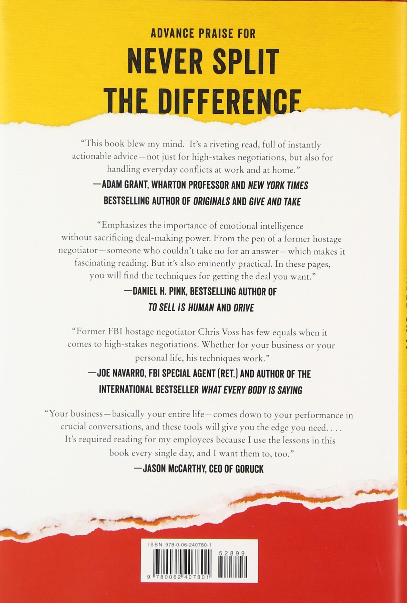 Never Split the Difference By Chris Voss Audiobook Summary Etsy