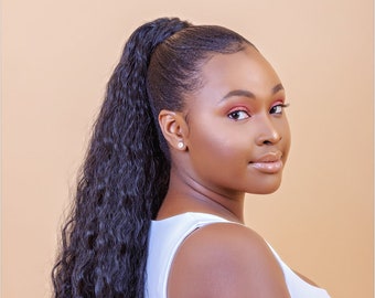 Synthetic Ponytail Kinky Curly Hair Extensions  for Women (Sweetie Ponytail)