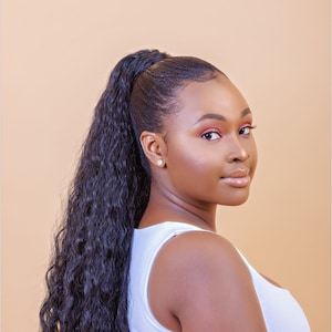Synthetic Ponytail Kinky Curly Hair Extensions  for Women (Sweetie Ponytail)