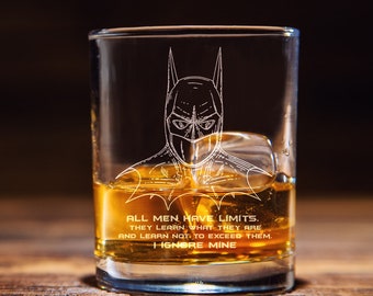 Super Heroes Whiskey Glass Gift Set BATMAN Fans Gift Super Heroes Whiskey Glass Gift Set BATMAN Fans Gift