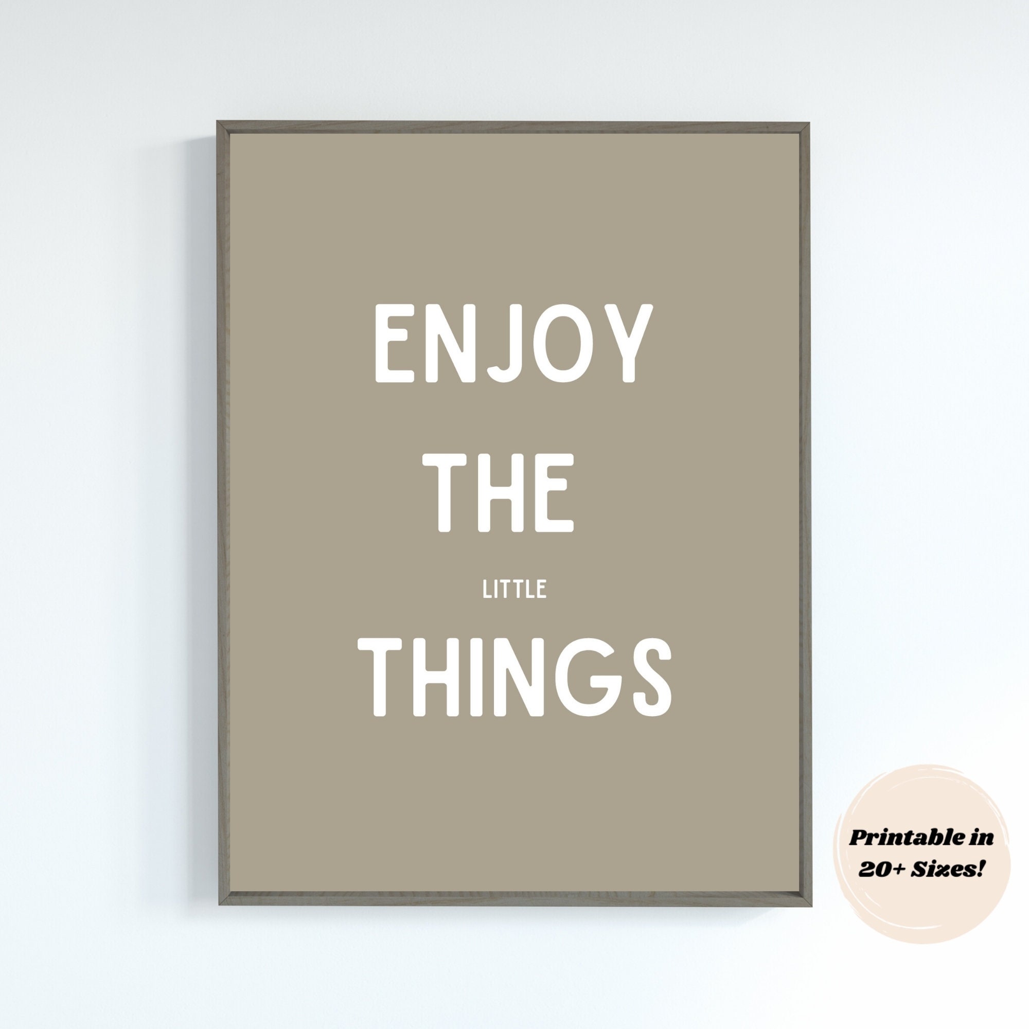 Enjoy the little things Quotes typography Sayings phrase | Etsy