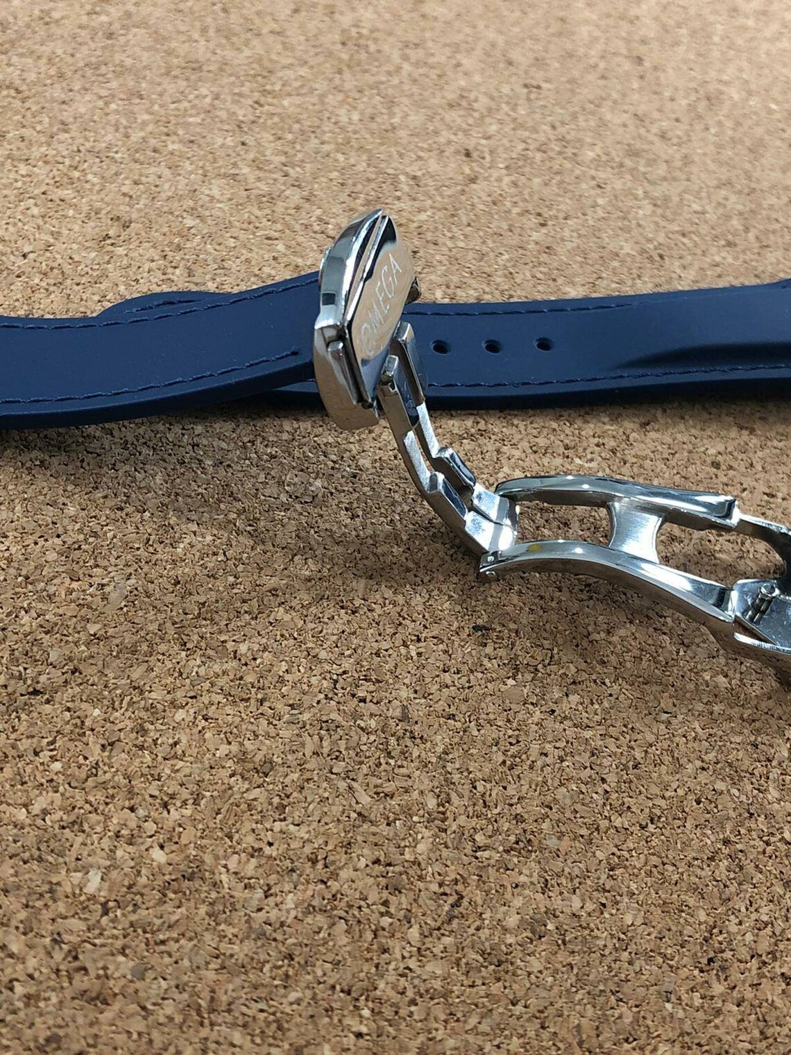 Omega ocean Blue Rubber watch band strap 20mm includes Etsy