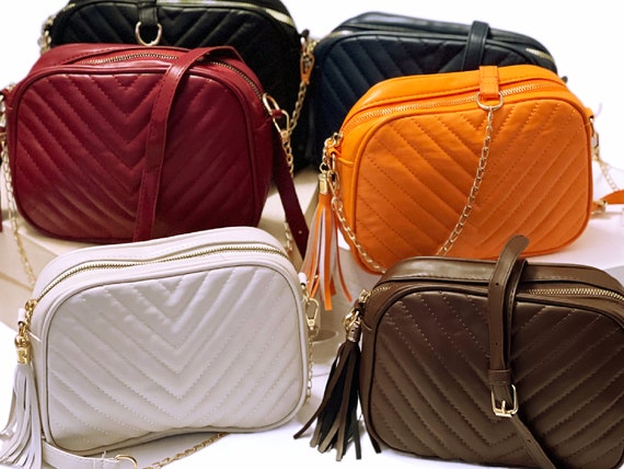 Small Quilted Designer Bags for Women Small Crossbody Bag Solid