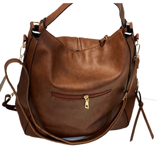Woven Leather Hobo Crossbody Shoulder Bag main image 1