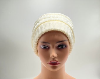 Winter Hat Satin Beanie Adult Unisex Satin Lined Knit Beanie
