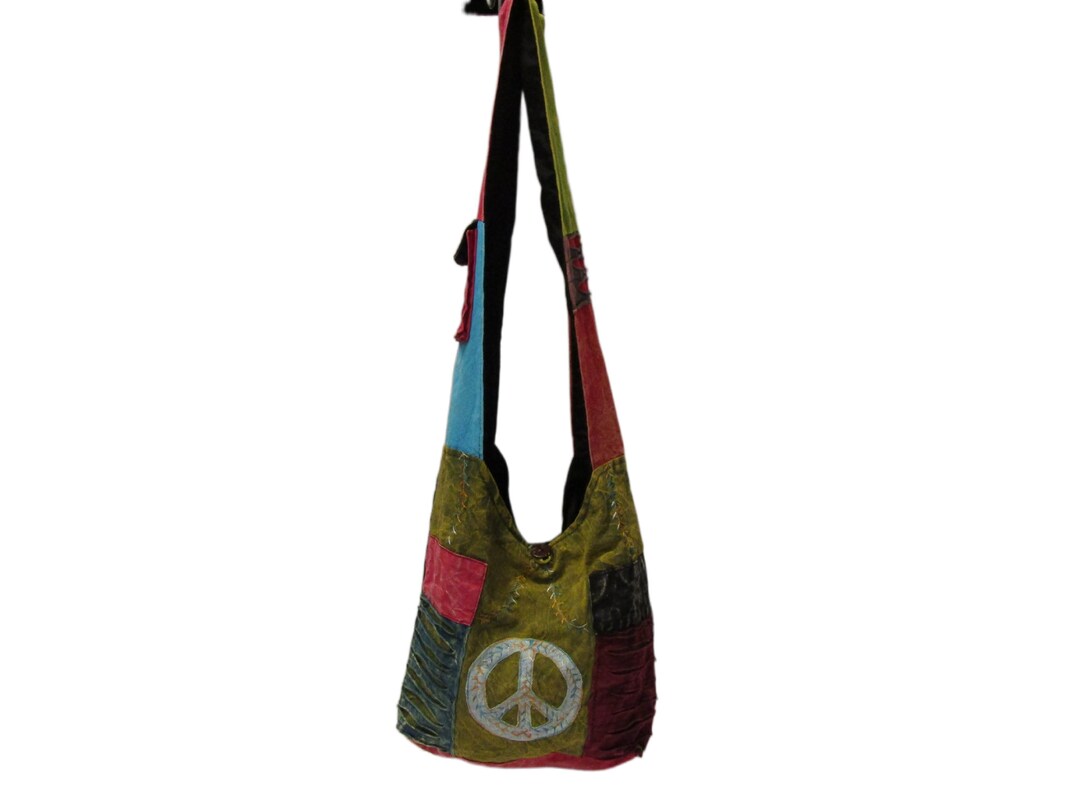 Handmade Colorful Boho Hippie Shoulder Sling Bags, Gift for Her