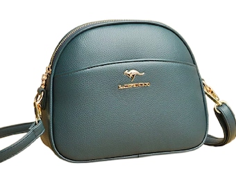 Faux Leather Crossbody Bag: Women's Travel Messenger Shoulder Bag