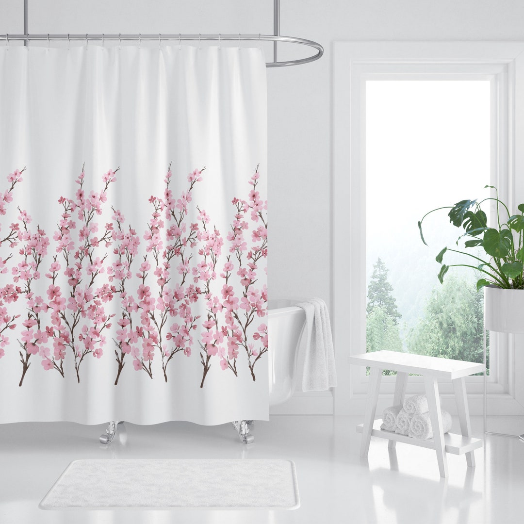 Custom Fabric Shower Curtain, 100 Premium Polyester Fabric Shower