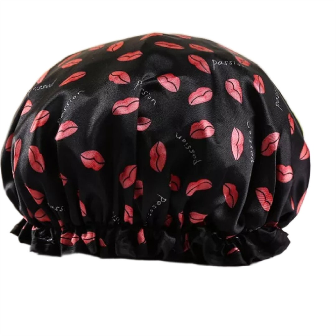 Luxury Satin Shower Cap: Reusable, Large, Waterproof Bath Cap - Etsy