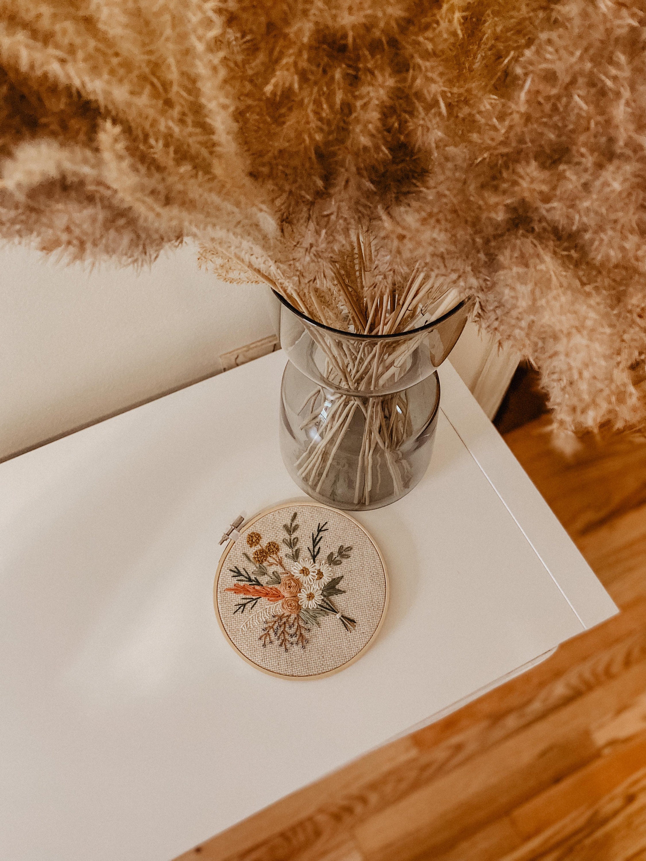 Embroidery Bouquet of Flowers 6 Inches // 6 Inch Flower Etsy