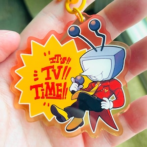TV Time! | 2.5&quot; Double Sided Tenna Acrylic Charm