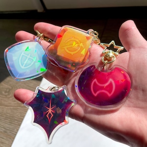 FFXIV Soul Crystals | 2.5&quot; Double Sided Holographic Acrylic Charm