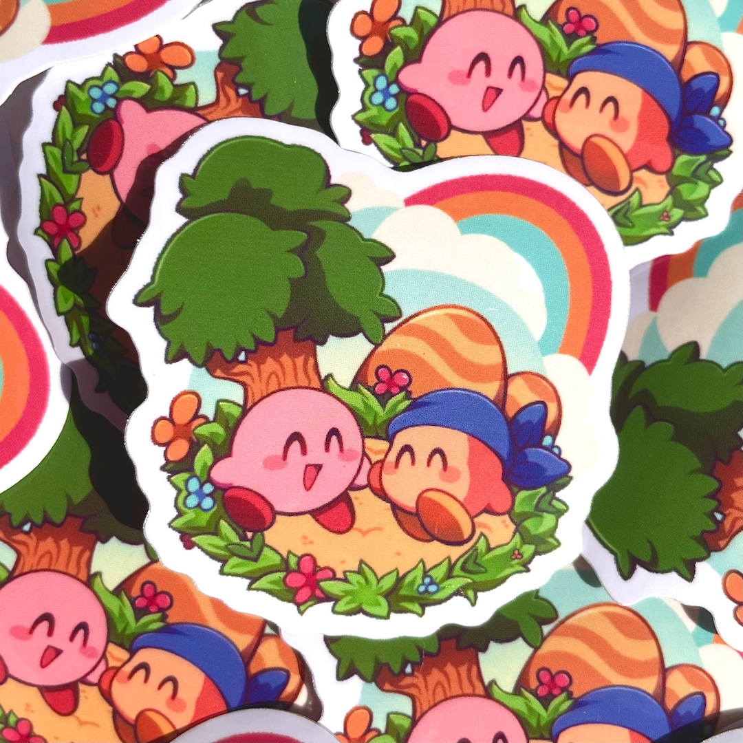 Kirby Stickers Kirby Waddle Dee and Meta Knight Mini 2 Stickers Etsy