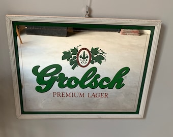 Vintage Grolsch advertising mirror