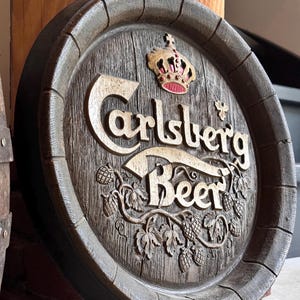 Enseigne Lumineuse Carlsberg – Décoration Bistrot/bar – Aluminium – Occasion