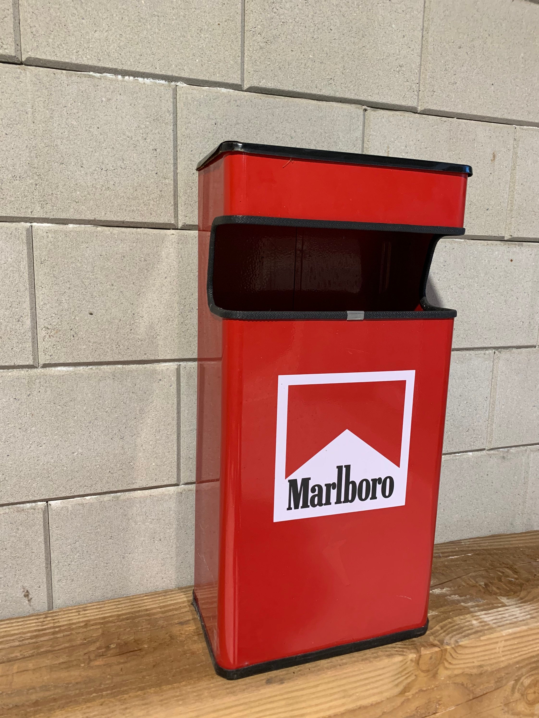 Marlboro rare vintage ashtray / trash can Etsy