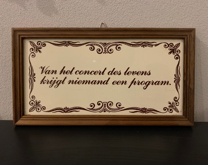 Van Het Concert Des Levens Krijgt Niemand Een Program