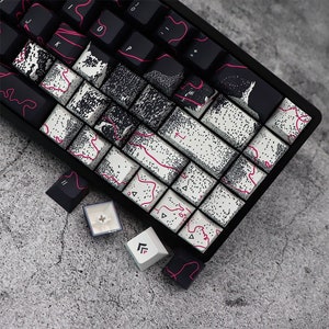 Astro Static Keycap Set 5.75u Spacebar Mechanical Keyboard (146) MX Switch Cherry Profile PBT with Keycap Puller