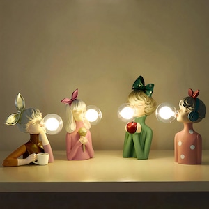 Bubble Girls Nachtlicht Nachttischlampe Moderne Tischlampe