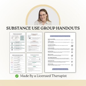 Substance Use Recovery. Group Therapy. Sobriety Worksheets. 12-Step Resources. Digital Download PDF.
