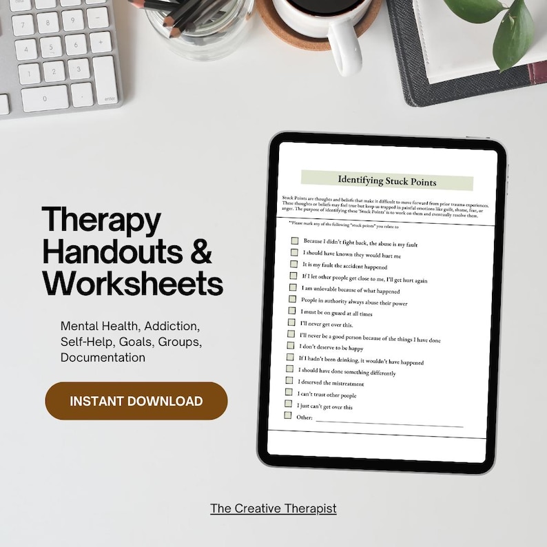 Gruppentherapie Arbeitsblätter. Psychische Gesundheit. Sucht. Kommunikationsfähigkeit. Druckbare Therapie-Werkzeuge. Sofort Download PDF. Bild 5