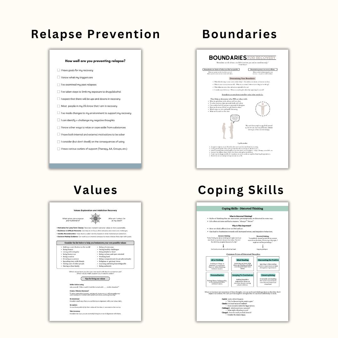 Group Therapy | SUD Based | Sobriety Worksheets | 12-step Resources ...