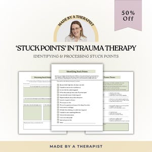 Stuck Points in Trauma Therapy - 4 Printable Worksheets (PDF)