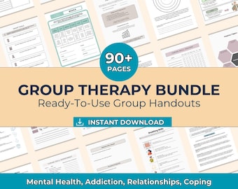 Group Therapy Handouts, Ready-To-Use Worksheets For Therapists | Counseling Resources | Creative Facilitation Skills