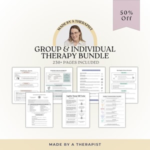 Ultiem pakket met therapiewerkbladen | Groeps- en individuele handouts, naslagwerken voor therapeuten, klinische hulpmiddelen, direct te downloaden als PDF