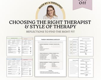 Therapist Style, Is Your Therapist a Good Fit? Modality Comparison, Digital Download PDF.