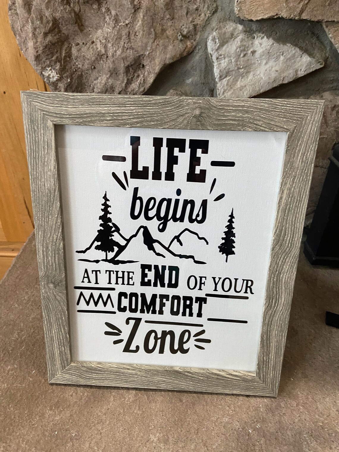 Gerahmte Leinwand mit motivierenden Spruch/inspirierende Worte Etsy