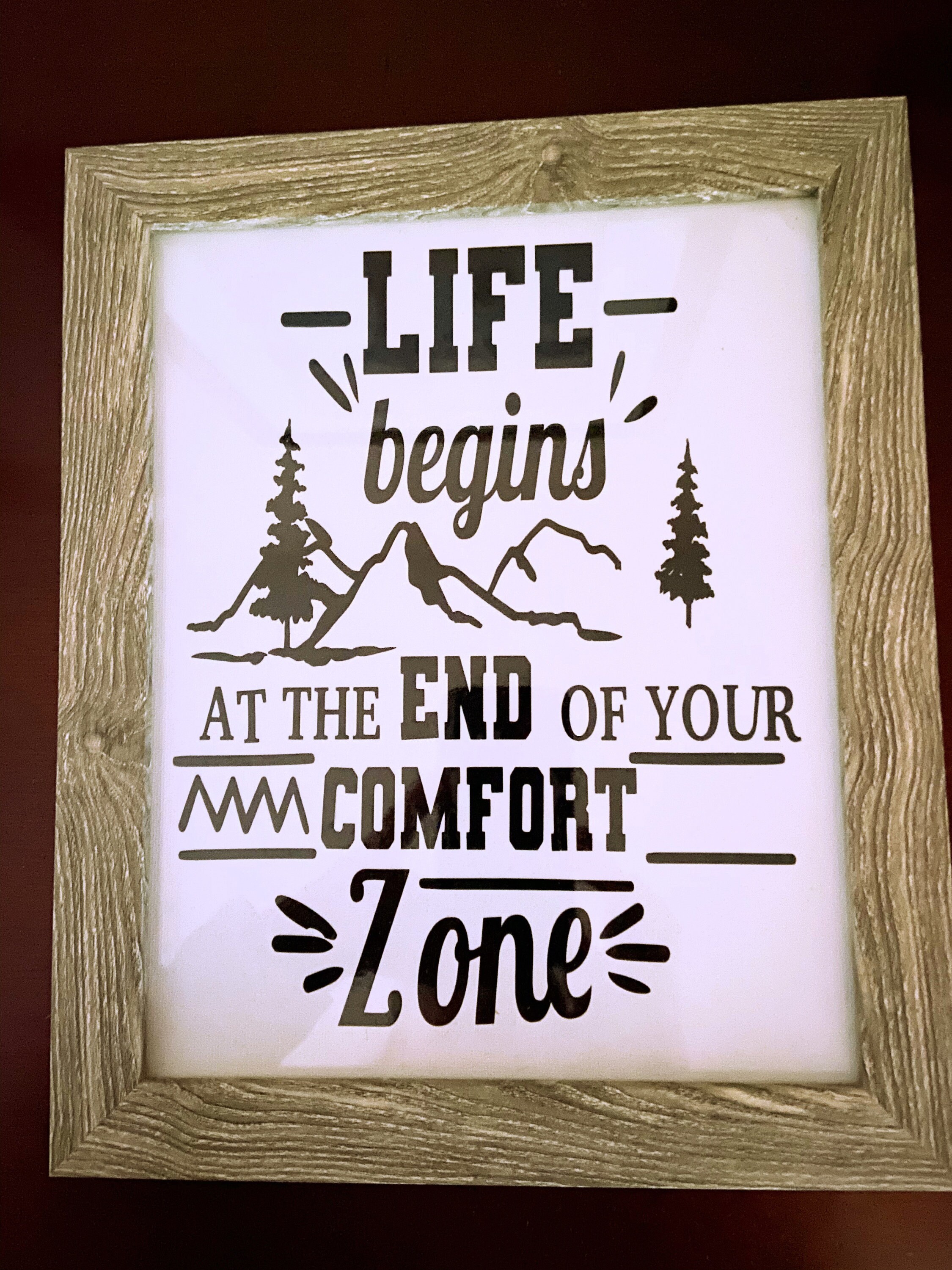 Gerahmte Leinwand mit motivierenden Spruch/inspirierende Worte Etsy