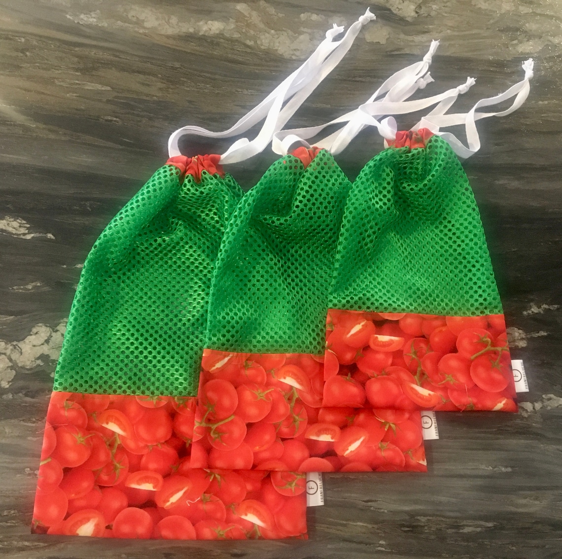 Reusable fruit and vegetable bags for groceries Etsy