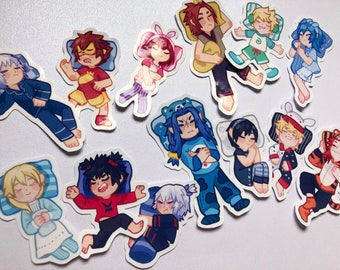 Kingdom Hearts Stickers | 2.5" x 1.5" | Sleepies