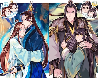 MDZSxTGCF Prints + Stickers Set | A6 | Shi Brothers & Nie Brothers