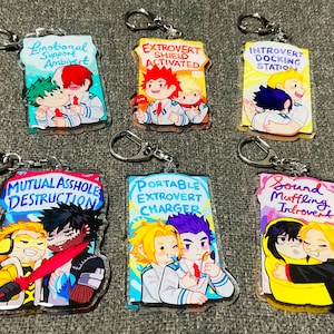 Charms | 3" x 2" | Introvert / Extrovert Chibis