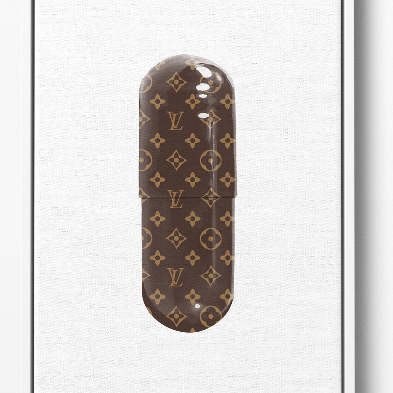 Louis Vuitton Pill Luxury Art Print 20x16 Etsy