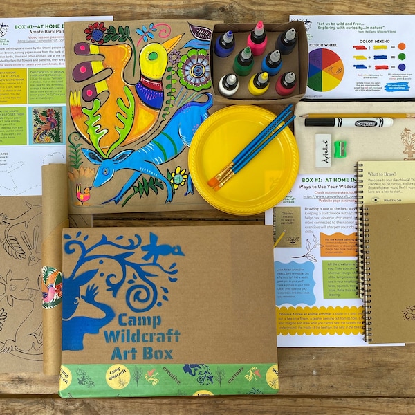 Camp Wildcraft Art Box: "At Home in the Wild"-Amate Painting & Sketchbook