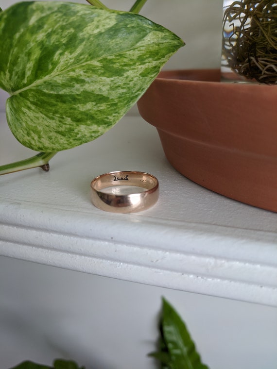 14K Gold Wedding Ring/Band - Antique, Victorian
