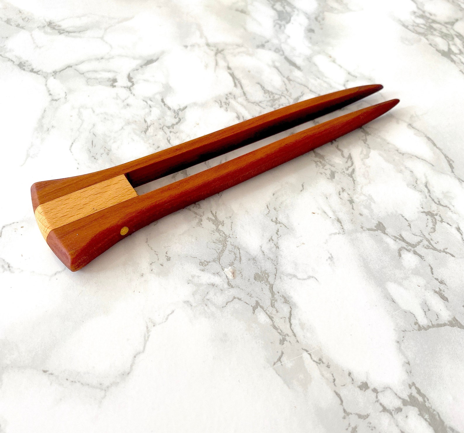 Wood hair pin handmade hair accessories bun holder hair Etsy