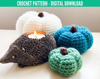 Pumpkin Crochet Pattern - small, medium and large