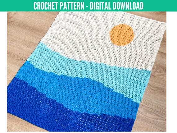 Ocean waves 2025 baby blanket