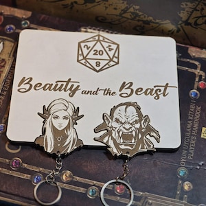 Housewarming Gifts for Couple, Dnd Themed Key Holder, Key Holder for Wall, New Home Gift, Key Hanger, Dungeons and Dragons Gift