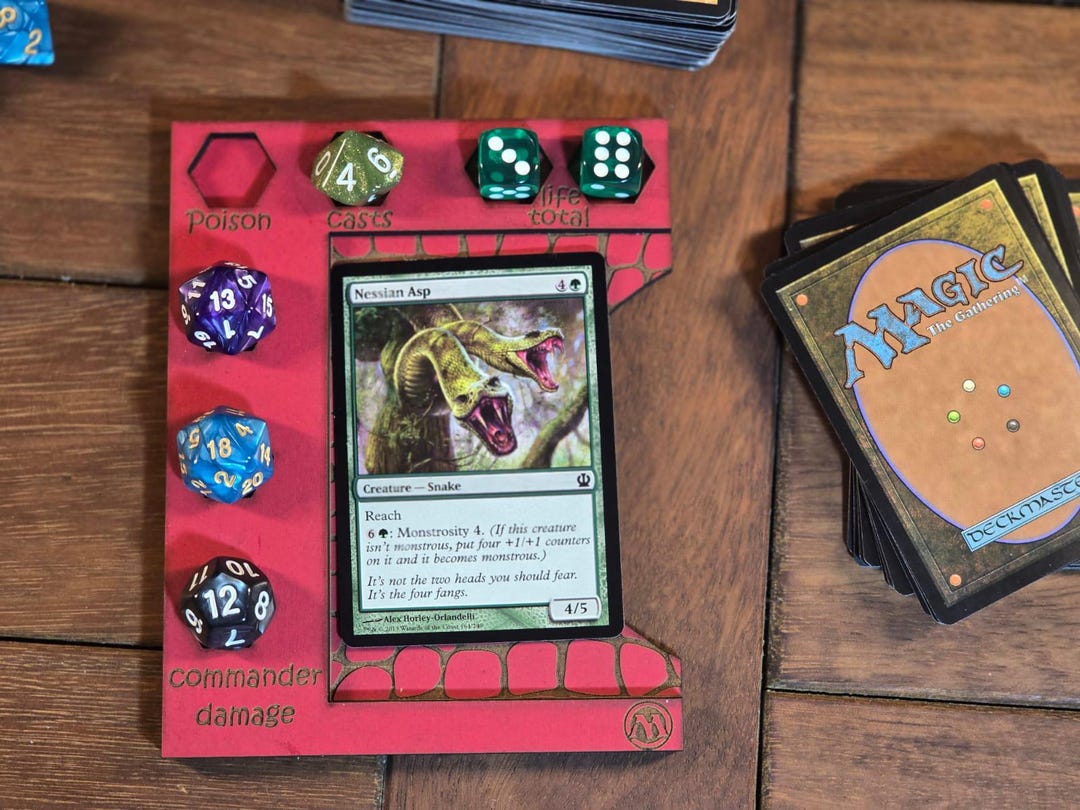 Simple Command Zone | Magic the Gathering Mtg | Life Damage Casts ...