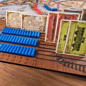 Ticket To Ride-spelerdashboard - bordspelorganizer - tafelspellen