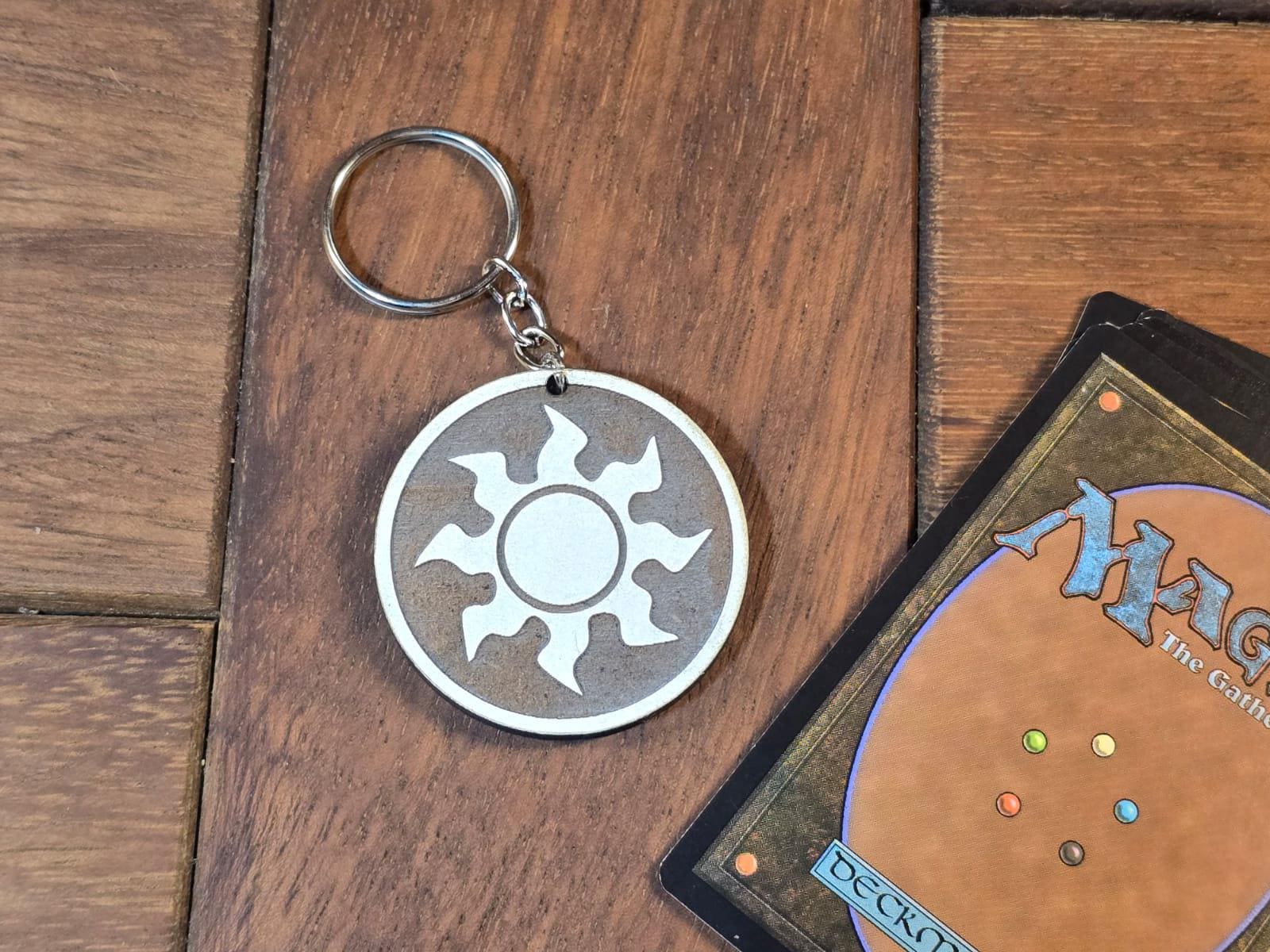 Magic Keys Keychains Magic the Gathering Inspired Wooden Keychains - Etsy
