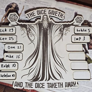 DnD Initiative Tracker - Dungeons and Dragons  - DM Essential Board - for Dungeon Masters and DnD parties.