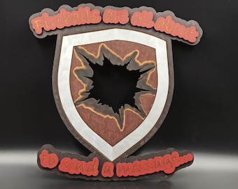 Dungeons And Dragons inspired  Wall Decor, Dnd Wall Art, Fireball